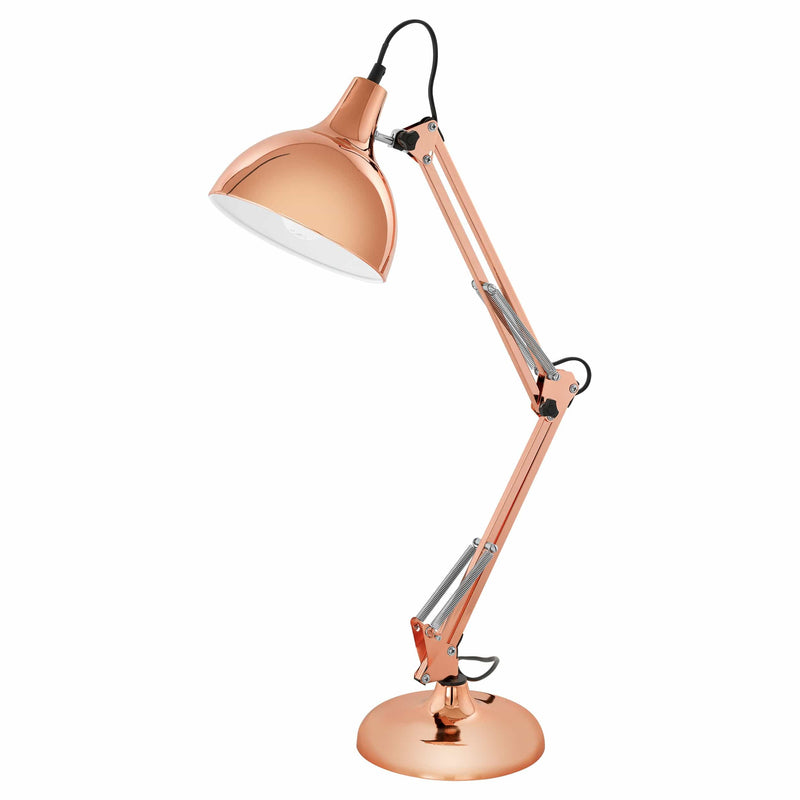 EGLO ES/E27 Borgillio Copper Table Lamp 40W - 94704, Image 1 of 1