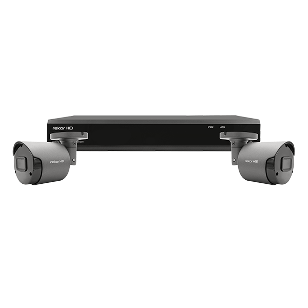 ESP Rekor 4 Channel HD 500GB CCTV System with 2 Bullet Cameras Grey - RHD4KB2G, Image 1 of 1