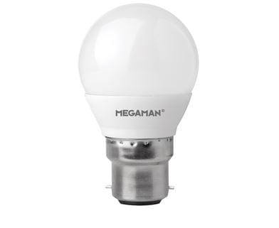Megaman RichColour 5.5W LED BC/B22 Golf Ball Cool White 360° 470lm Dimmable - 142596