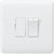 Knightsbridge Curved Edge 13A Switched Fused Spur Unit - White - CU6300