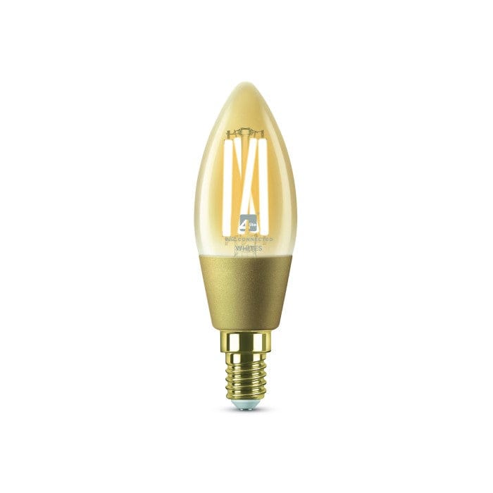 4lite 4.9W WiZ Connected C35 E14 Filament Amber Wi-Fi BLE - 4L1-8050, Image 1 of 2