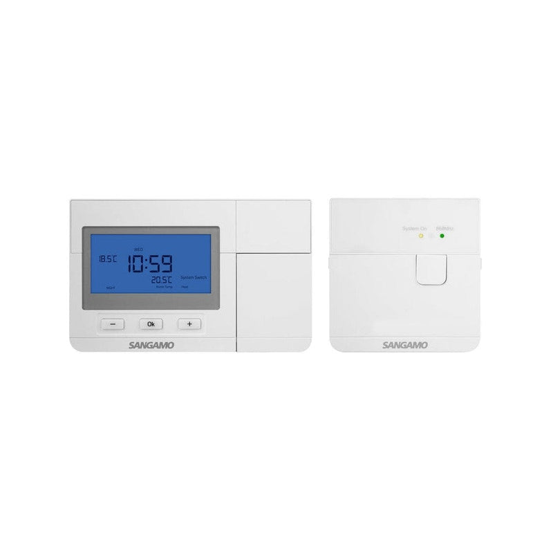 ESP Sangamo Choice Plus Room Thermostat Digital White Wireless Programmable - CHPRSTATDPRF, Image 1 of 1