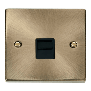 Click Scolmore Deco 1 Gang Master Telephone Socket - VPAB120BK