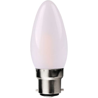Kosnic 2W Frosted Home Filament LED Candle - Warm White (BC/B22) - KFLM02CND/B22-FRO-N27