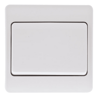 Click Scolmore Mode 13A 1 Gang Wide Rocker Switch Polar White - CMA825