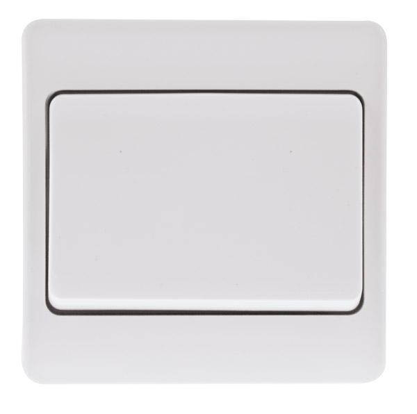 Click Scolmore Mode 13A 1 Gang Wide Rocker Switch Polar White - CMA825, Image 1 of 1
