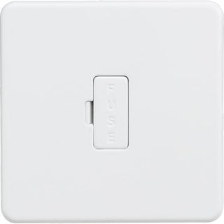 Knightsbridge Screwless 13A Fused Spur Unit - Matt White - SF6000MW