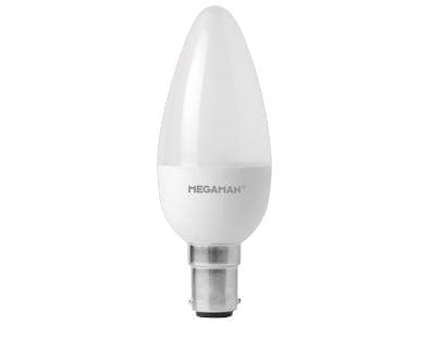 Megaman RichColour 3.8W LED B15/SBC Candle Warm White 360° 250lm Dimmable - 142546, Image 1 of 1