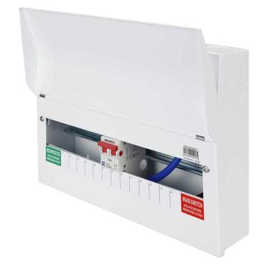 Lewden 10 Way Dual RCCB Ready Consumer Unit with 100A DP Main Switch - PRO-MX16XXM, Image 1 of 2
