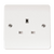 Click Scolmore Mode 13A 1 Gang Unswitched Plug Socket Polar White - CMA630