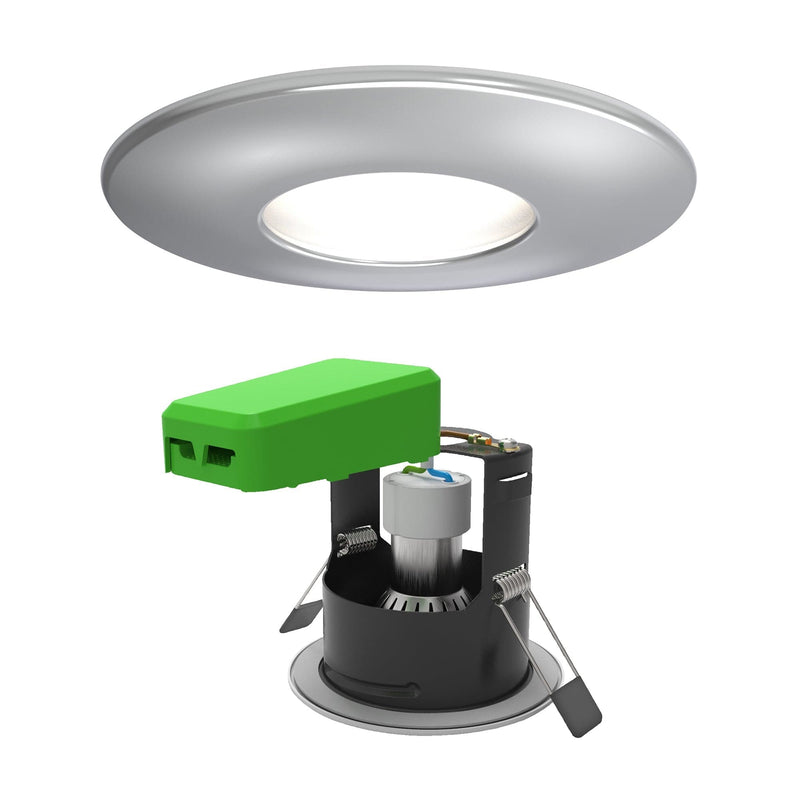 4Lite WiZ Connected SMART LED IP65 GU10 Fire Rated Downlight Chrome WiFi & Bluetooth - 4L1-2211, Image 1 of 10