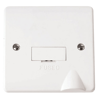 Click Scolmore Mode 3A 1 Gang Fused Spur Polar White - CMA049