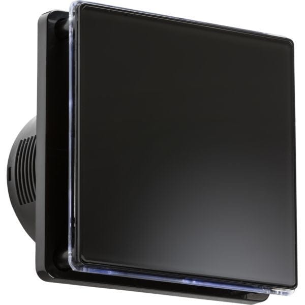 Knightsbridge 100mm/4 inch LED Backlit Extractor Fan with  Overrun Timer - Black - EX005T, Image 1 of 1