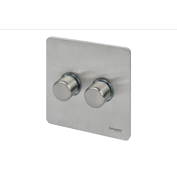 Schneider USFP 2G 2W 250W/VA Dimmer - Stainless Steel - GU6422CSS, Image 1 of 1