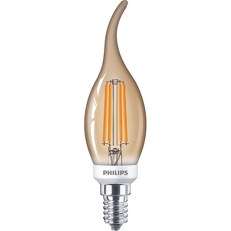 Philips CLA 5w LED E14 Candle Amber Warm White Dimmable - 81443700, Image 1 of 1