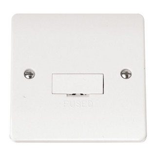 Click Scolmore Mode 13A 1 Gang Un-Switched Fused Spur Polar White - CMA650