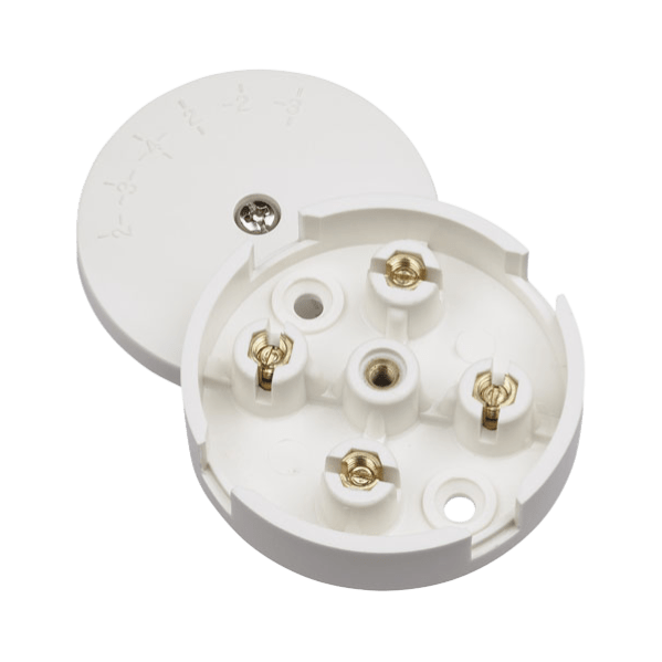 Click Scolmore Essentials 5A Junction Box S-Entry 4 Terminal White - WA070, Image 1 of 1