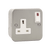 Click Scolmore Essentials 1 Gang 13A Double Pole Plug Socket With Neon - CL835