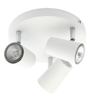 Forum Harvey 3 Light Plate GU10 Spotlight - White - INL-31776-WHT