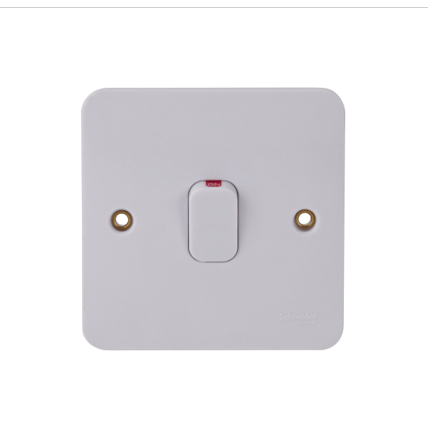 Schneider LWM 1G 32A Double Pole Switch with LED Indic. White - GGBL4031, Image 1 of 1