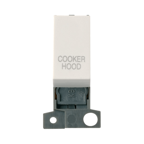 Click Scolmore MiniGrid 13A Double-Pole Ingot Cooker Hood Switch Polar White - MD018PW-CH, Image 1 of 1