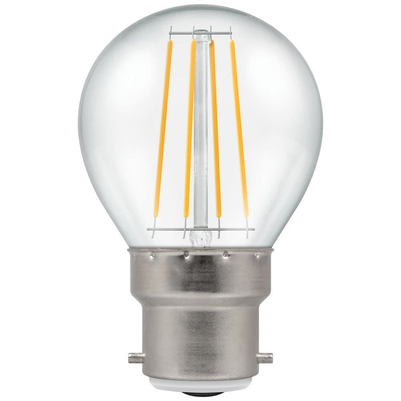 Crompton LED Round Filament Dimmable Clear 5W 2700K BC-B22d - CROM7215, Image 1 of 2