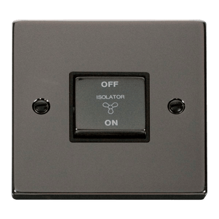 Click Scolmore Deco Ingot 10A 3 Pole Fan Isolation Switch - VPBN520BK