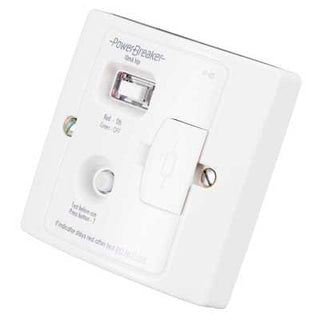 Greenbrook PowerBreaker RCD FSU Whiteite 13A 10mA Pas - H92-WP10