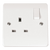Click Scolmore Mode 13A 1 Gang Double Pole Plug Socket Polar White - CMA035