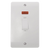 Click Scolmore Mode 45A Double Pole Rocker Switch With Neon Polar White - CMA503