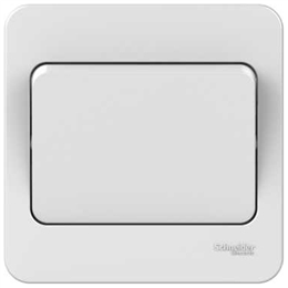 Schneider LWM 10AX 1G 2W Wide Rocker Switch White - GGBL1012W, Image 1 of 1
