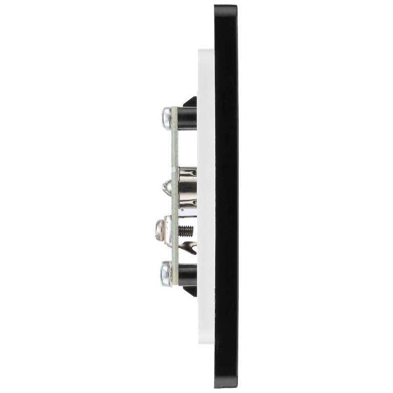 BG Evolve Matt Black Single Socket for TV/FM Co-Axial Aerial Connection - PCDMB60B, Image 2 of 3