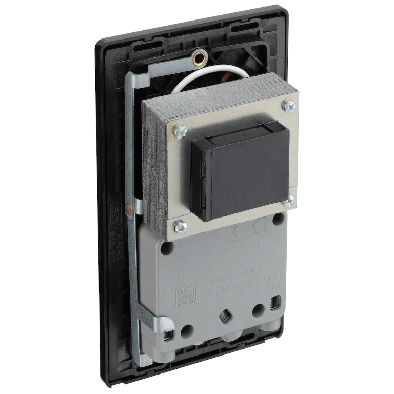 BG Evolve Matt Blue Dual Voltage Shaver Socket 115/240V - PCDDB20B, Image 3 of 3