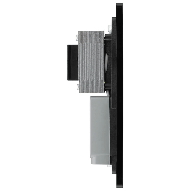 BG Evolve Matt Blue Dual Voltage Shaver Socket 115/240V - PCDDB20B, Image 2 of 3