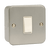 Click Scolmore Essentials Metal Clad 1 Gang 2 Way 10A Switch (No K/O) - CL011B