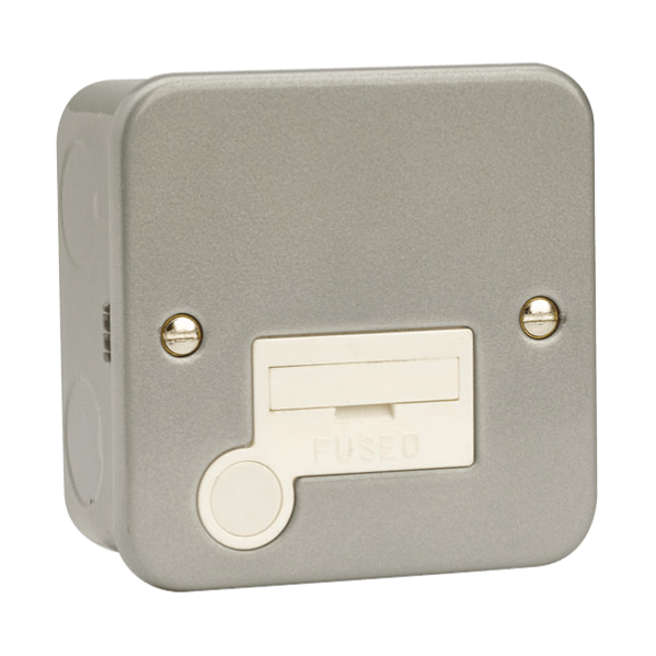 Click Scolmore Essentials Metal Clad 13A Fused Spur Connection Unit - CL050, Image 1 of 1