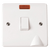 Click Scolmore Mode 20A 1 Gang Rocker Switch With Neon Polar White - CMA023