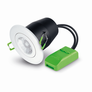 JCC Fireguard Next Generation Unlamped Downlight Tilt IP20 White - JC010023/WH