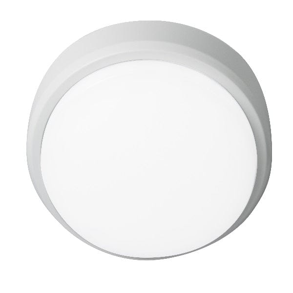 Robus Ohio White/Black Trim 8W Circular Bulkhead - Warm White, Image 1 of 1