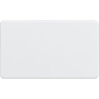 Knightsbridge Screwless 2G Blanking Plate - Matt White - SF8360MW
