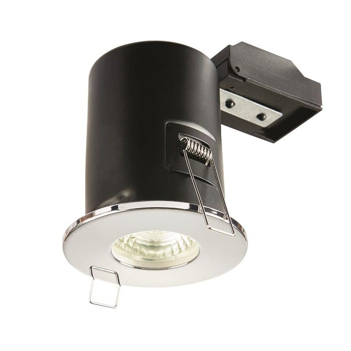 Collingwood Fire rated downlight, fixed, IP65, Polished Chrome - CWFRC006, Image 1 of 1