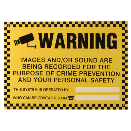 ESP External CCTV Warning Sign 420x300mm - WARN1, Image 1 of 1