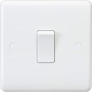 Knightsbridge Curved Edge 10AX Intermediate Switch - White - CU1200