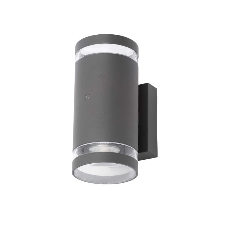 Forum Lens Wall GU10 Up/Downlight with Photocell IP44 - Anthracite - ZN-34042-ANTH, Image 1 of 1