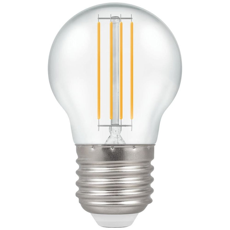 Crompton LED Filament Round 4W ES-E27 Clear Warm White - CROM14220, Image 1 of 1