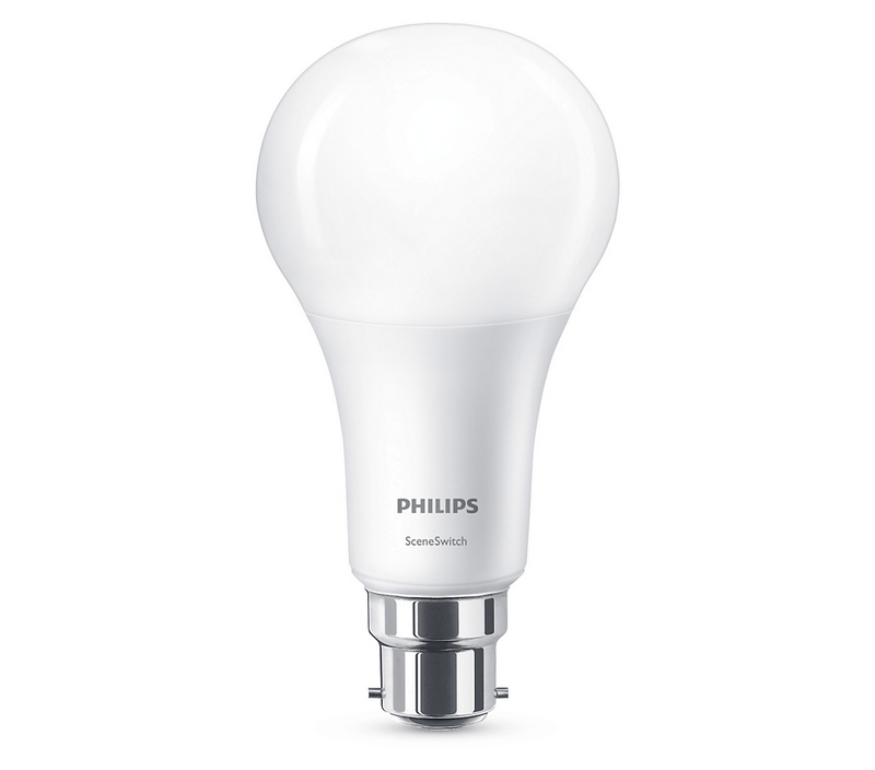 Philips Scene Switch 14W BC/B22 GLS 3 Step Dimmable Very Warm White - 70681700