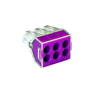 Wago Push Wire Connector 6-Conductor Terminal Block Housing - 773-106