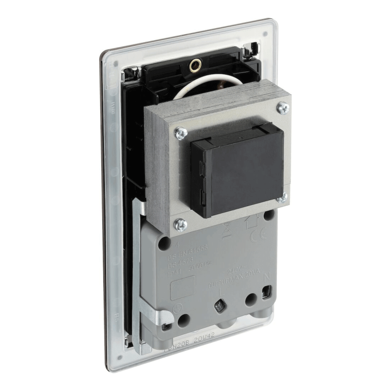 BG Flat Plate Black Nickel 115/240V Dual Vol - FBN20B, Image 3 of 3