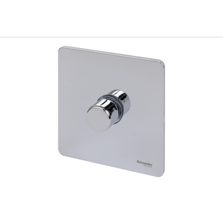 Schneider USFP 1G 2W 400W/VA Dimmer - Polished Chrome - GU6412CPC