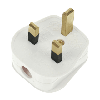 Click Scolmore Essentials Uk Resiliant 13A Plug (13A) White - PA301